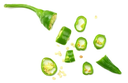 Chillies Long Green Sliced